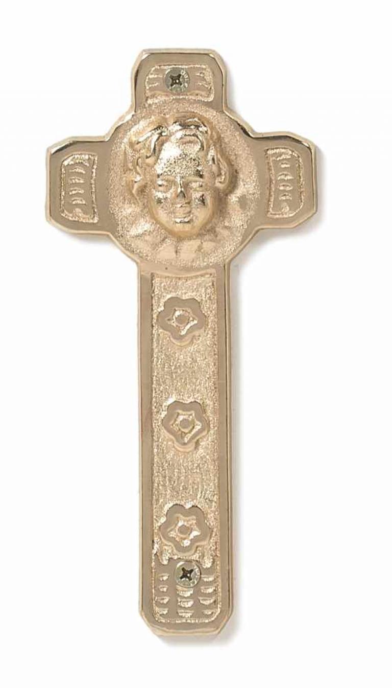 CROIX ENFANT ANGE FONTE 21X10