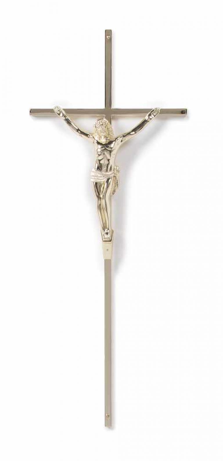 CROIX FINE AVEC CHRIST ZAMAC 45X18 OR