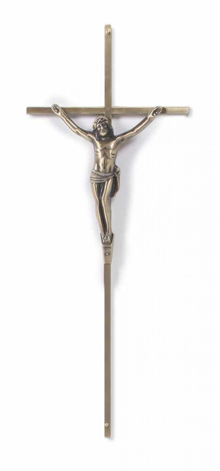 CROIX FINE AVEC CHRIST ZAMAC 45X18 VB
