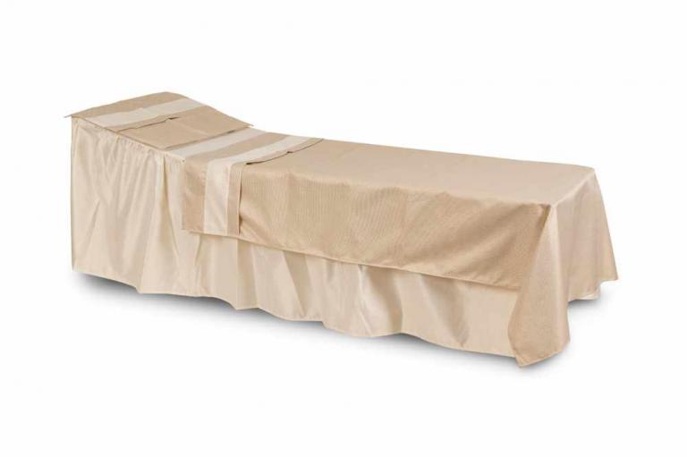 PARURE DE LIT, 65CM DE LARGE. TIVOLI CHAMPAGNE (LAV. 30°)
