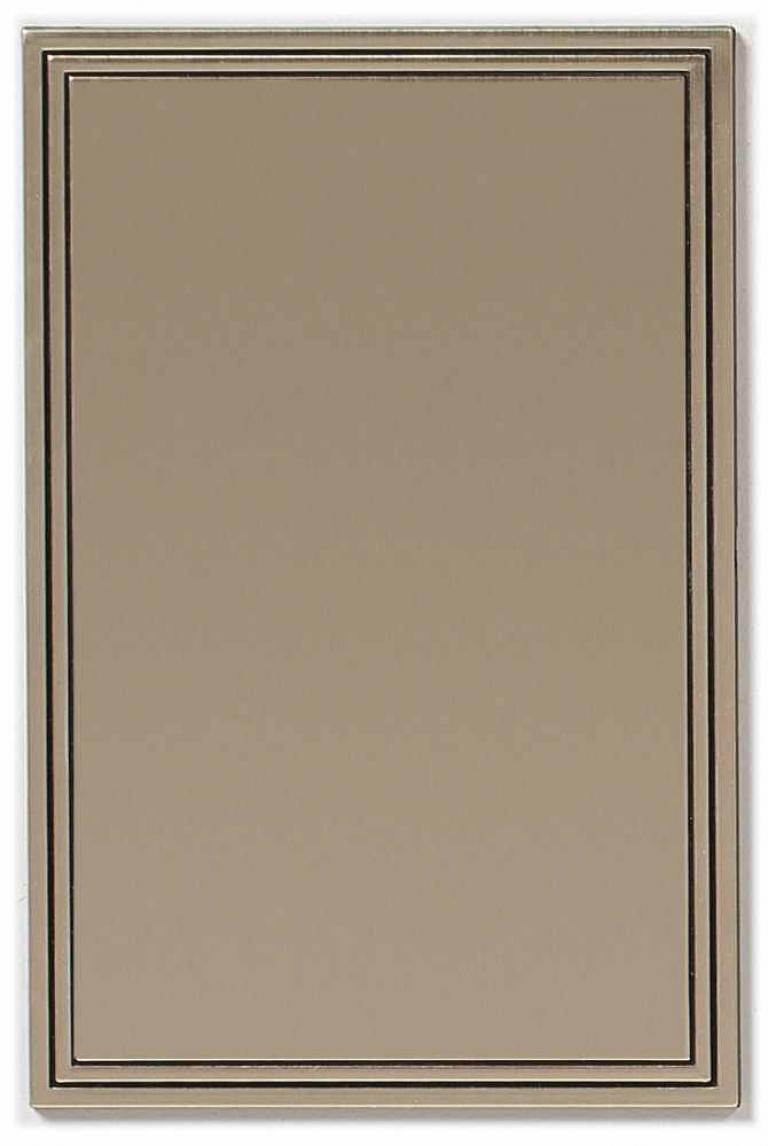 PLAQUE NG PLASTIQUE OR 2 FILETS NOIR + ADHESIVE 175X115